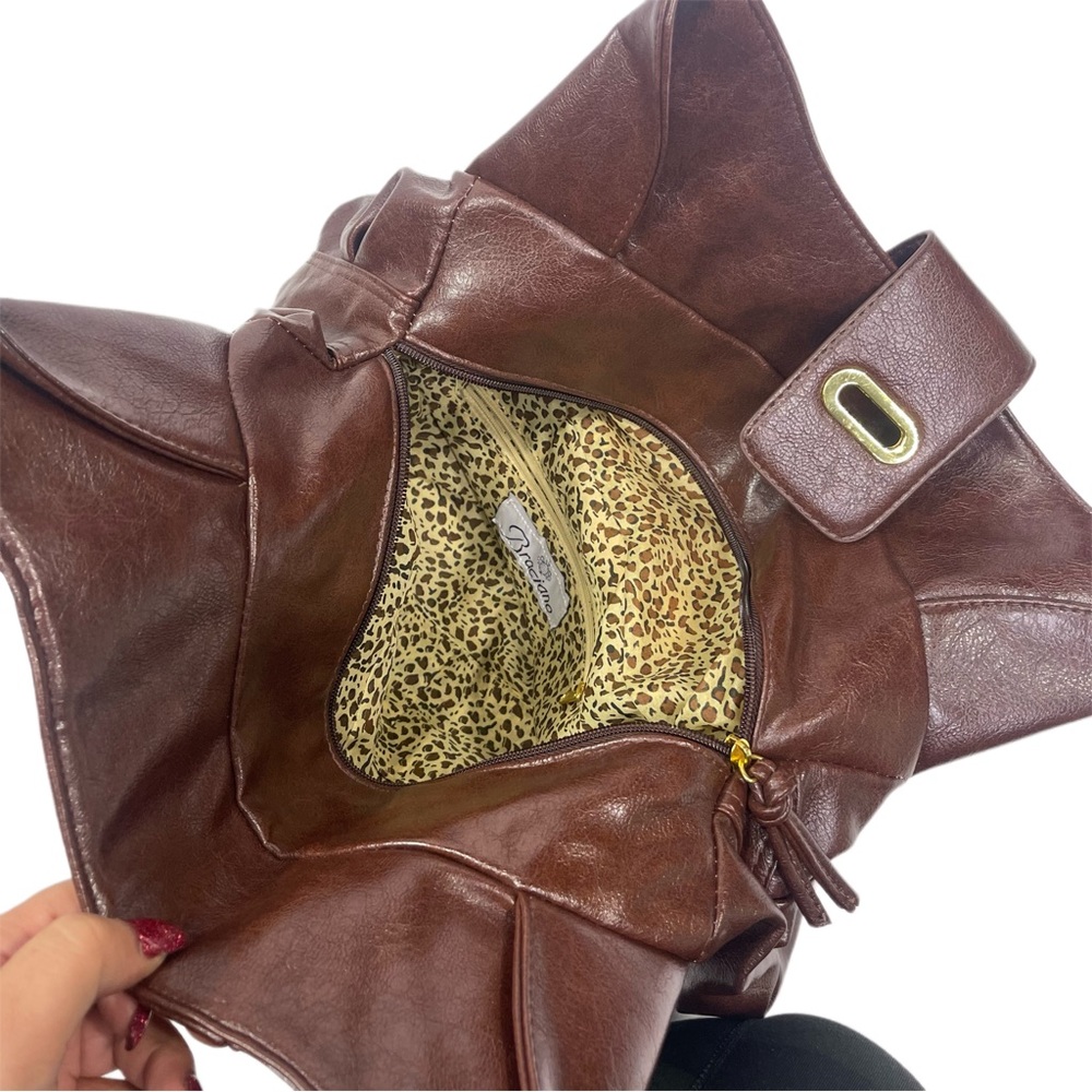 Braciano Brown Leather Purse - Picture 4 of 8